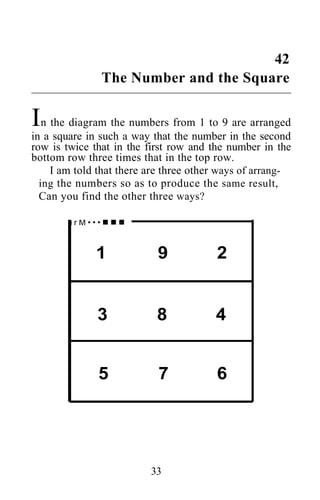 Shakuntala devi puzzles