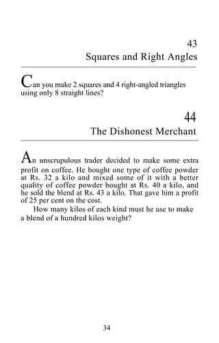 Shakuntala devi puzzles