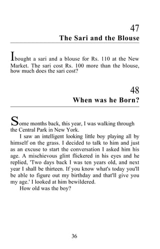 Shakuntala devi puzzles