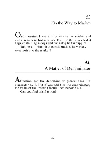 Shakuntala devi puzzles