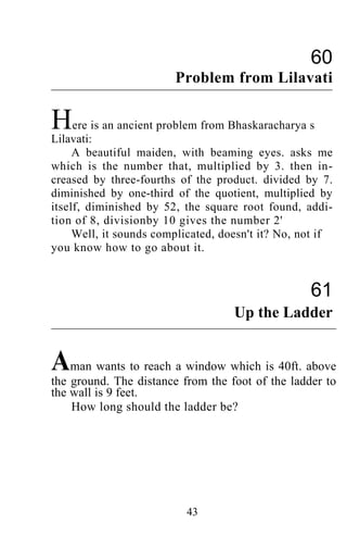 Shakuntala devi puzzles