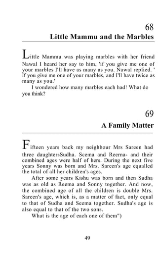 Shakuntala devi puzzles