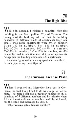 Shakuntala devi puzzles