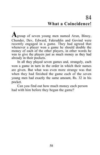 Shakuntala devi puzzles