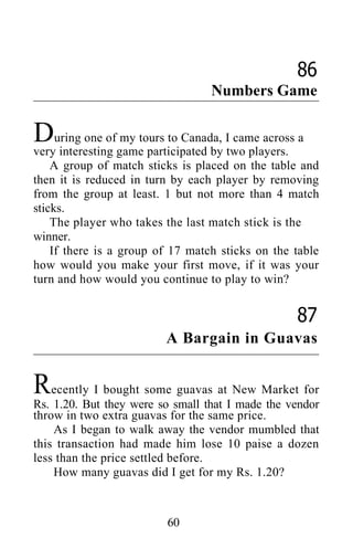 Shakuntala devi puzzles