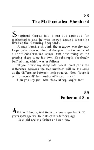 Shakuntala devi puzzles