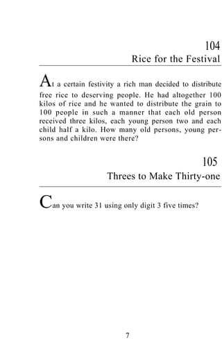 Shakuntala devi puzzles