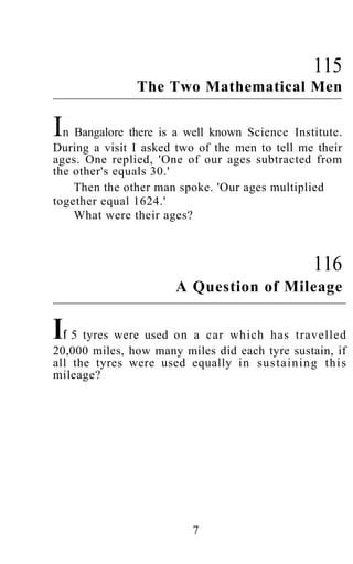 Shakuntala devi puzzles