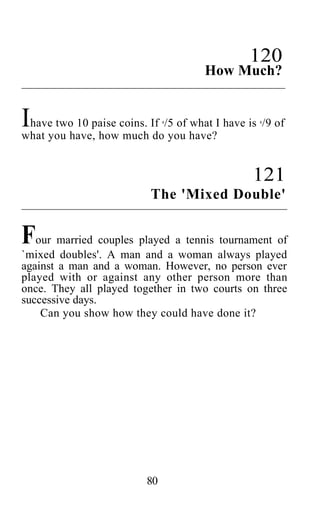 Shakuntala devi puzzles