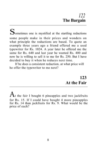 Shakuntala devi puzzles