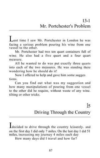 Shakuntala devi puzzles