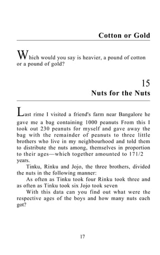 Shakuntala devi puzzles