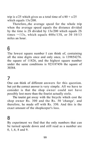 Shakuntala devi puzzles