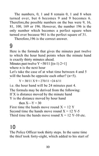 Shakuntala devi puzzles