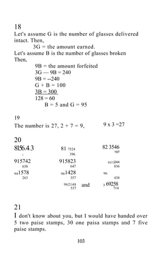 Shakuntala devi puzzles