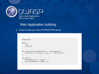 Andriy Shalaenko - GO security tips