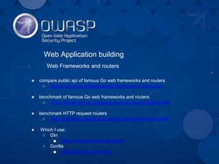 Andriy Shalaenko - GO security tips
