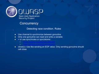 Andriy Shalaenko - GO security tips