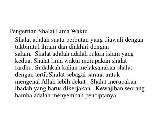 Shalat
