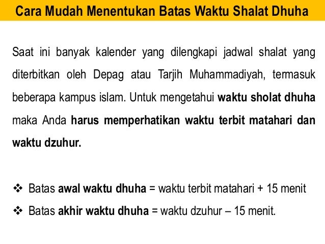 Fadhilah Sholat Dhuha Yang Mempesona