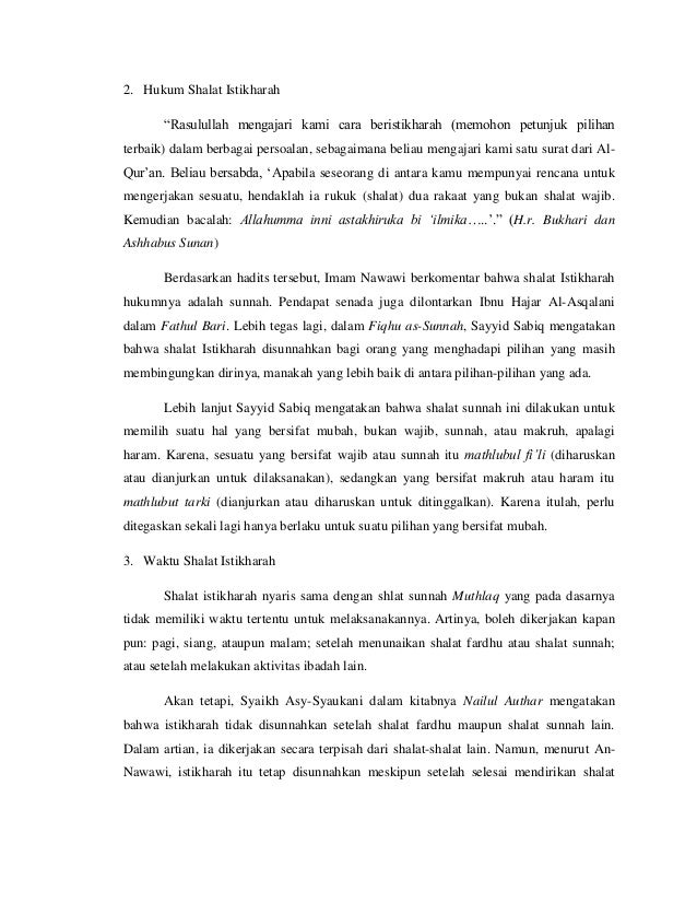 Shalat Istikharah Implikasinya Terhadap Pengambilan Keputusan