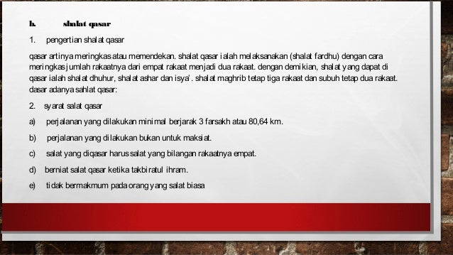 Shalat Jama Qashar Dan Jama Qashar