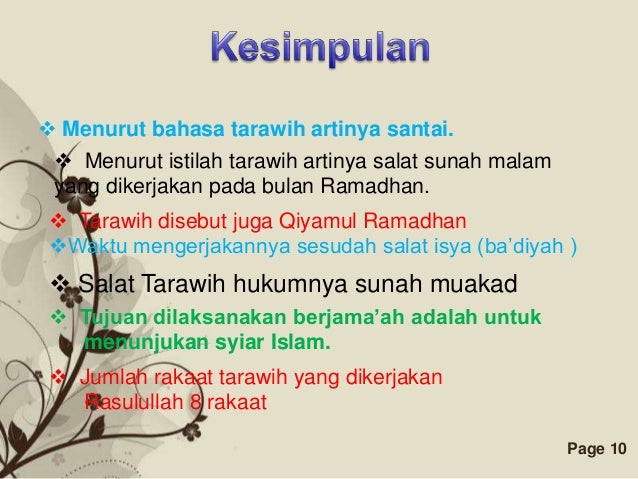 Shalat tarawih kls 6