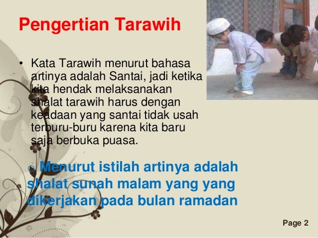Shalat tarawih kls 6