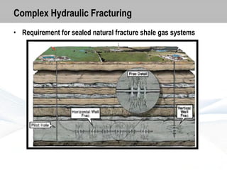 Complex Hydraulic Fracturing
• Requirement for sealed natural fracture shale gas systems

 