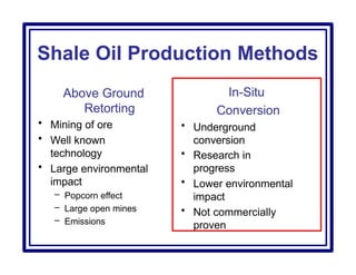 Shale Oil Presentation renewable energy .pptx