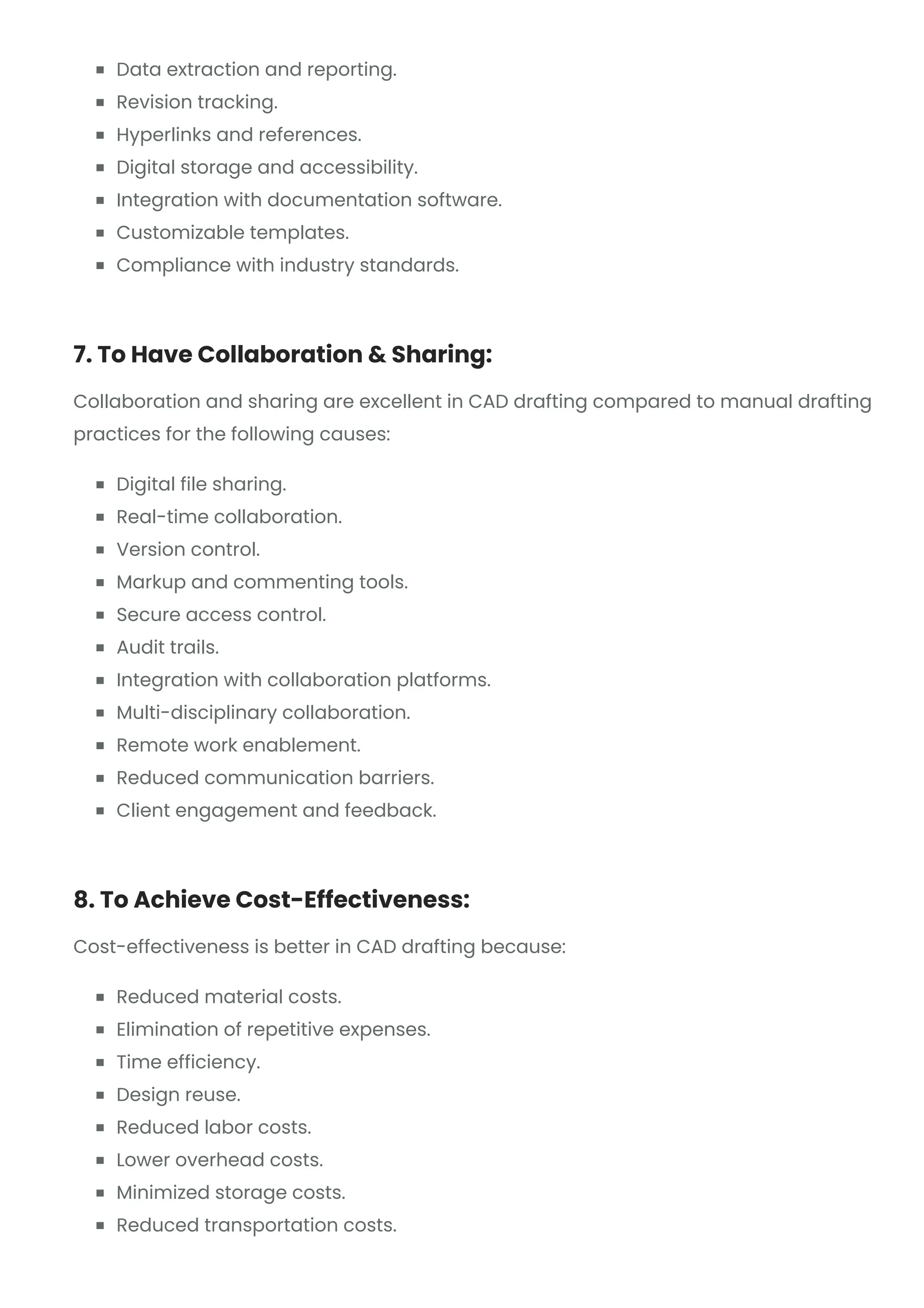 Advantages of CAD Drafting Over Manual Drafting | Shalin Designs | PDF