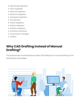 Advantages of CAD Drafting Over Manual Drafting | Shalin Designs | PDF