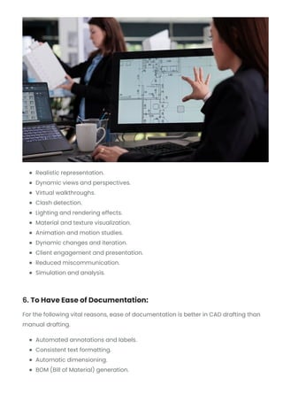 Advantages of CAD Drafting Over Manual Drafting | Shalin Designs | PDF