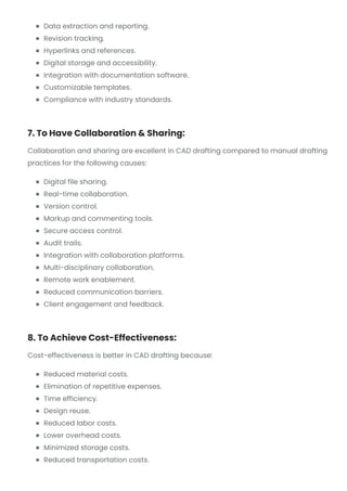 Advantages of CAD Drafting Over Manual Drafting | Shalin Designs | PDF
