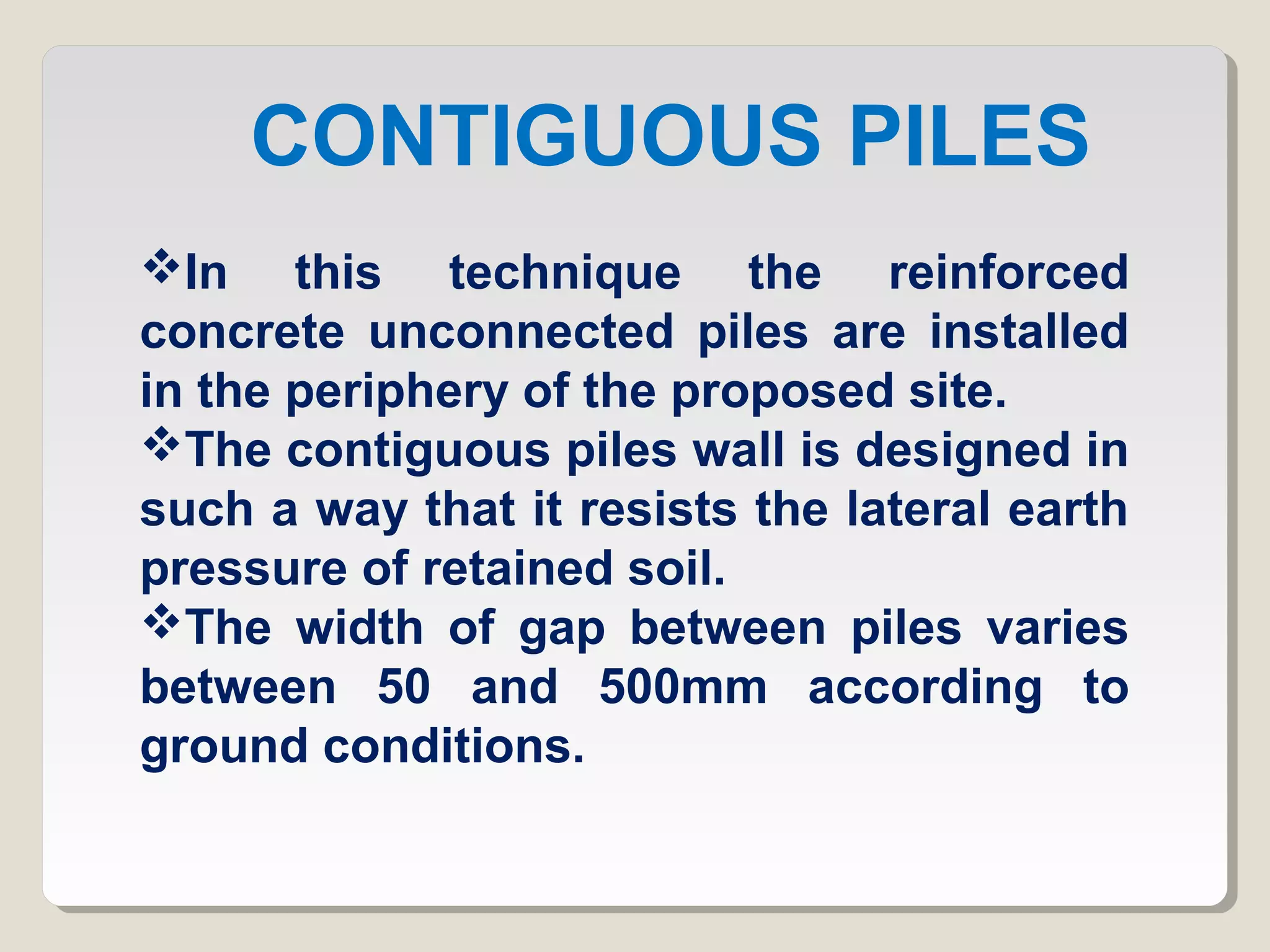 Shallow and deep excavation & dewatering | PPT