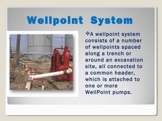 Portable Wellpoint Systems Shallow and deep excavation & dewatering | PPT