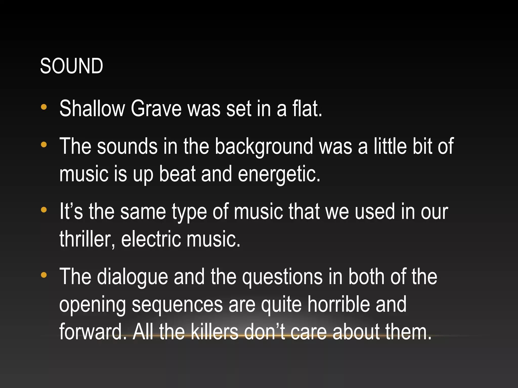Shallow grave vs uncut | PPT