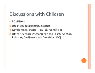 Reconceptualizing school readiness in Pakistan (2011)