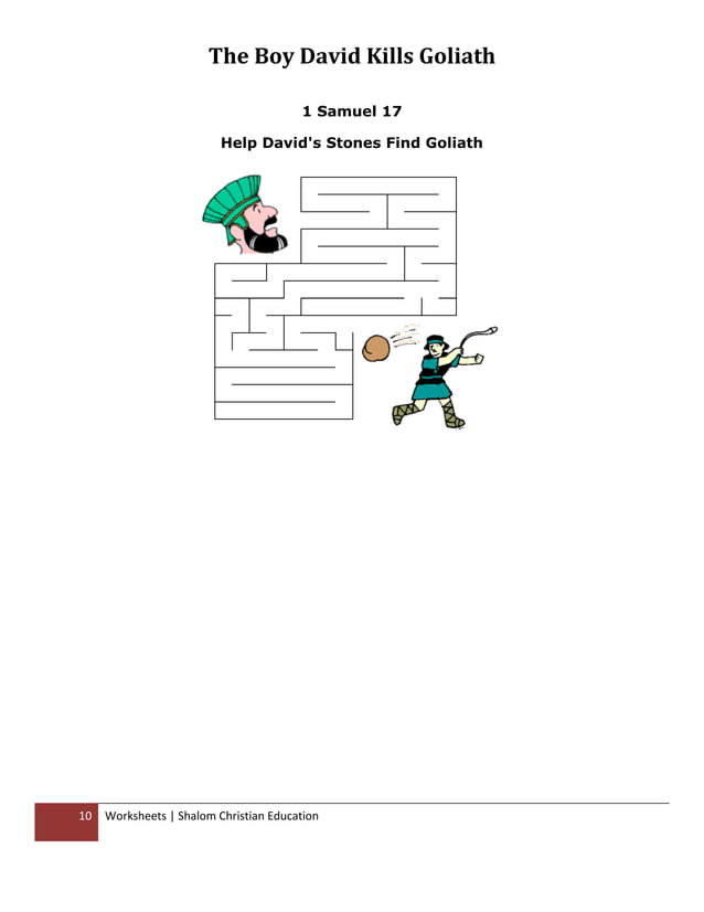 Shalom christian education the books of the old testament worksheets | PDF
