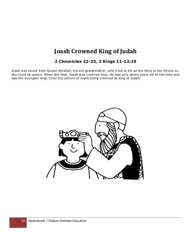 joash the boy king activities for kids joash the boy king activities for kids