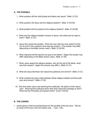 Shalom new testament year 1 2011, session 4 | PDF