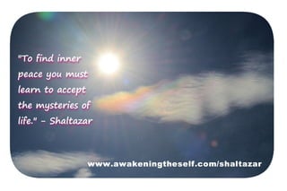 Messages from Shaltazar