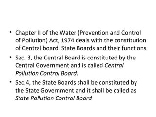 Pollution control board -Power and Functions | PPT