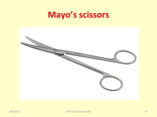 Mayo’s scissors
8/4/2018 30Prof.Dr.R.R.Deshpande
 