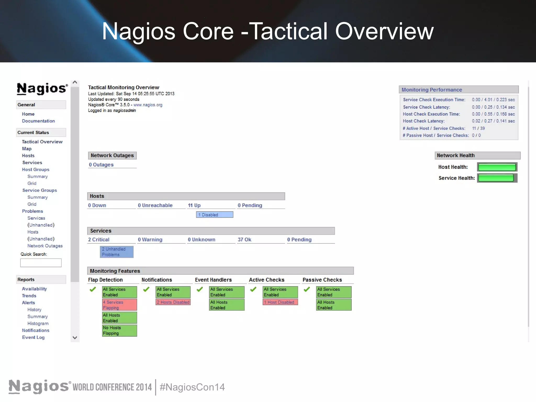 Nagios Core -Tactical Overview 
 