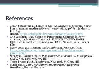 Shaming as a form of punishment | PPTX