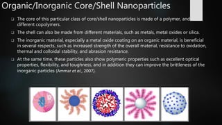 Synthesis and Characterization of Core/Shell Nanoparticles | PPTX