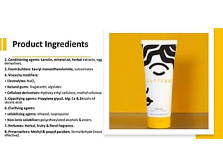 Shampoo formualtion and evaluation test (cosmetics)