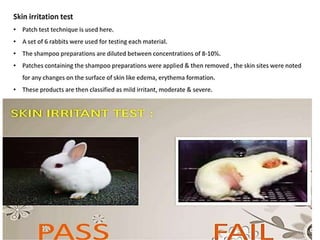 Shampoo formualtion and evaluation test (cosmetics)