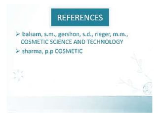 Shampoo formualtion and evaluation test (cosmetics)